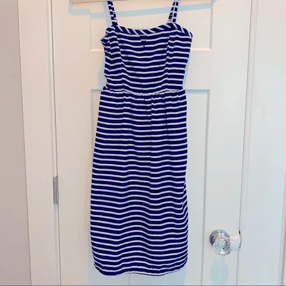 NWOT! Old Navy Blue & White Stipe Mini Dress Women’s Size 0